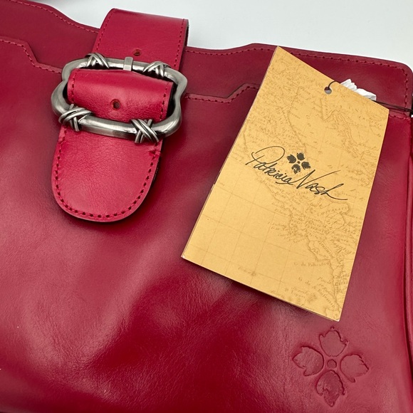 Patricia Nash Red Leather Shoulder Bag - Picture 4 of 15